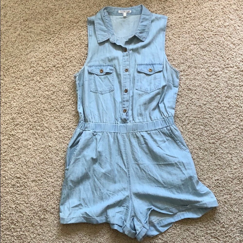Denim Romper